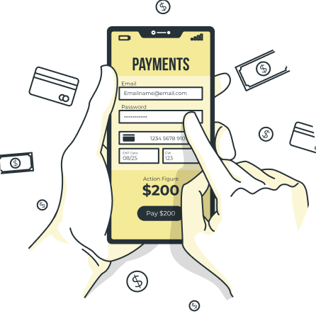 Supports Multiple Payment Methods - Cards, Apple Pay, Google Pay, ACH